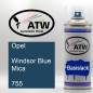 Preview: Opel, Windsor Blue Mica, 755: 400ml Sprühdose, von ATW Autoteile West.